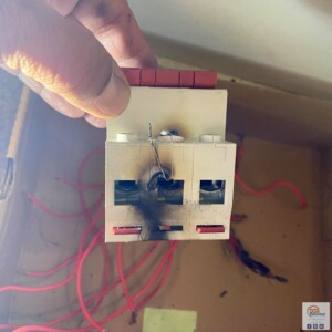 Old fuse box fire